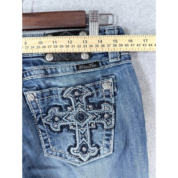 MISS ME Womens Jeans Size 30 (Fits 31 x 30) Signature Skinny Cross Bling - Picture 12 of 15